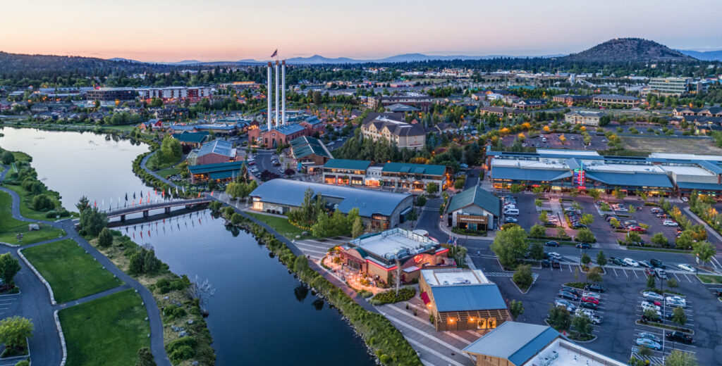 old mill district birdseye view imagery