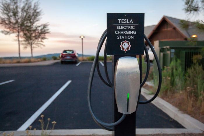 Electric Car Charging Station at Bend Oregon's Tetherow
