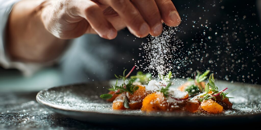 Chef preparing food